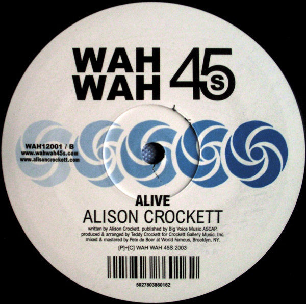 Alison Crockett : U R (Yam Who? Remix) (12")