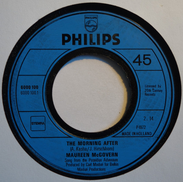 Maureen McGovern : The Morning After / Midnight Storm (7", Single)