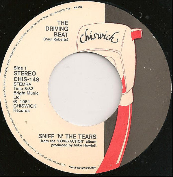 Sniff 'N' The Tears : The Driving Beat (7")
