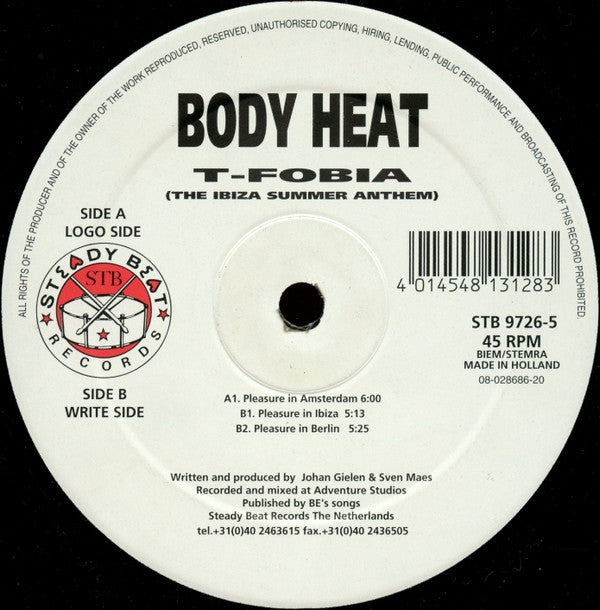 Body Heat : T-Fobia (12")