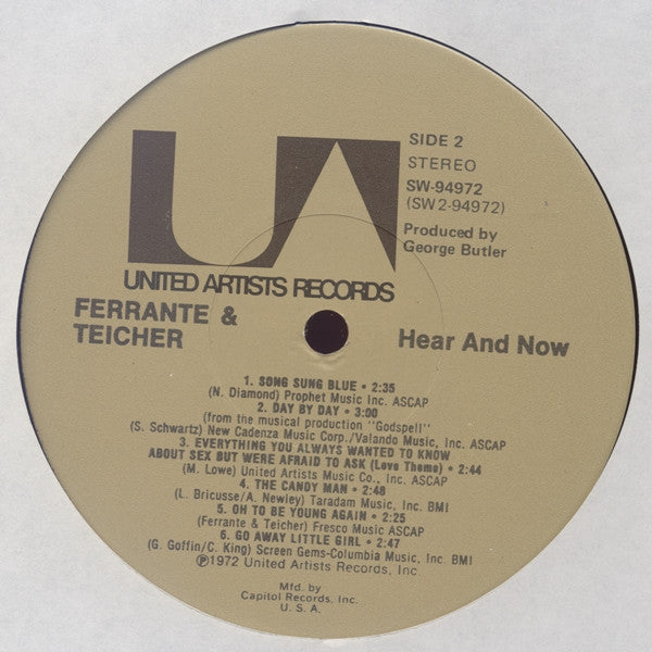 Ferrante & Teicher : Hear And Now (LP, Club, Cap)