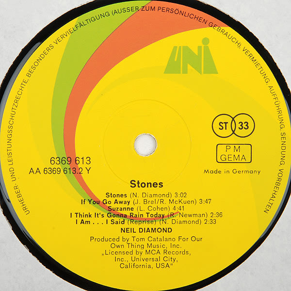 Neil Diamond : Stones (LP, Album)