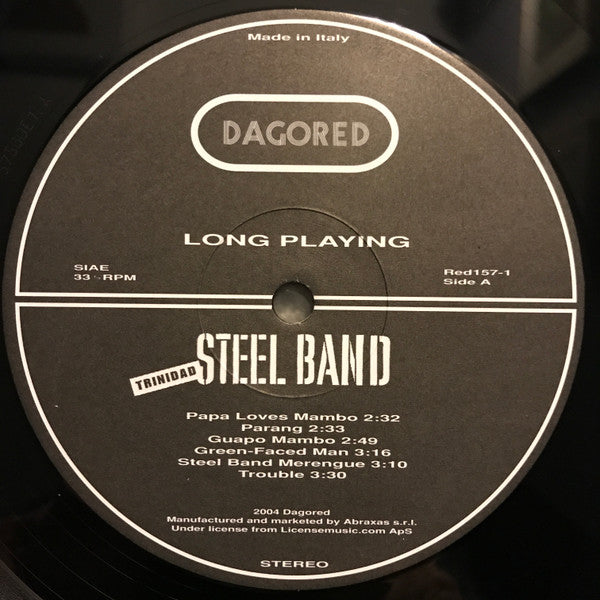 Trinidad Steel Band (2) : Trinidad Steel Band (LP, Album, RE, 180)