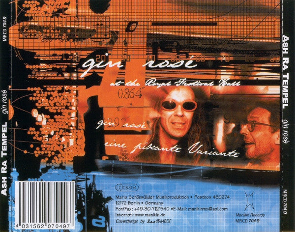 Ash Ra Tempel : Gin Rosé (At The Royal Festival Hall) (CD, Album)