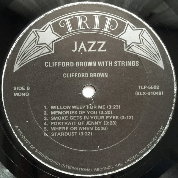 Clifford Brown : Clifford Brown With Strings (LP, Album, Mono, RE)