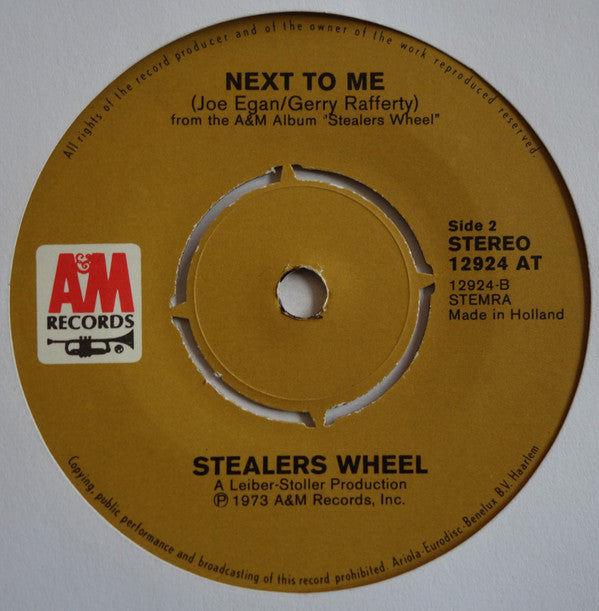Stealers Wheel : Everyone's Agreed That Everything Will Turn Out Fine (7", Single, 4 P)