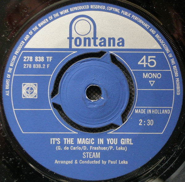 Steam : Na Na Hey Hey Kiss Him Goodbye (7", Single, Mono)