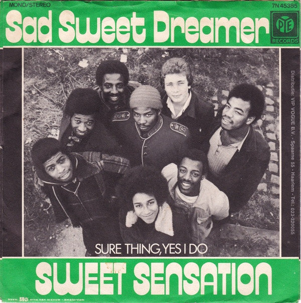 Sweet Sensation (2) : Sad Sweet Dreamer (7", Single)