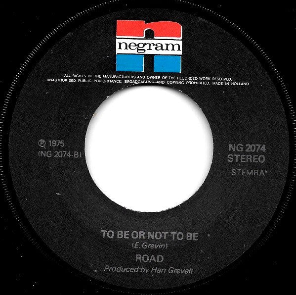 Road : To Know That I Love You (7", Single)