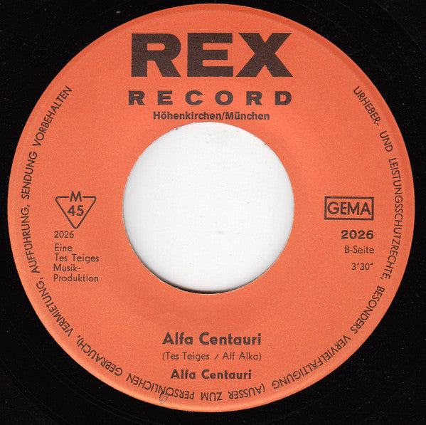 Alfa Centauri : Oh, Jane (7", Single)