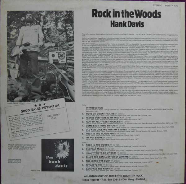 Hank Davis (2) : Rock In The Woods (LP, Comp)