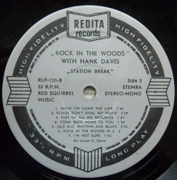 Hank Davis (2) : Rock In The Woods (LP, Comp)