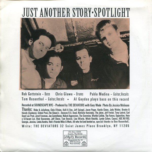 The Deviators (2) : Falling Away (7")