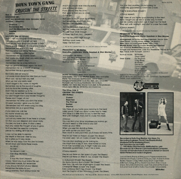 Boys Town Gang : Cruisin' The Streets (12", Album)