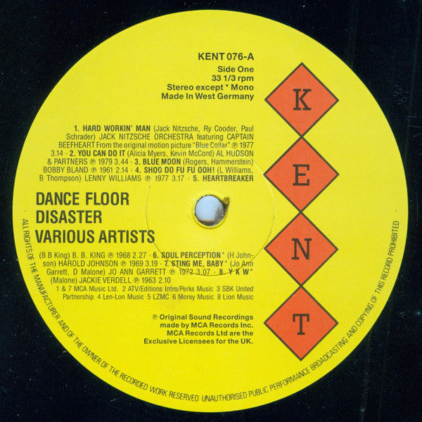 Various : Dance Floor Disaster (LP, Comp, Mono)