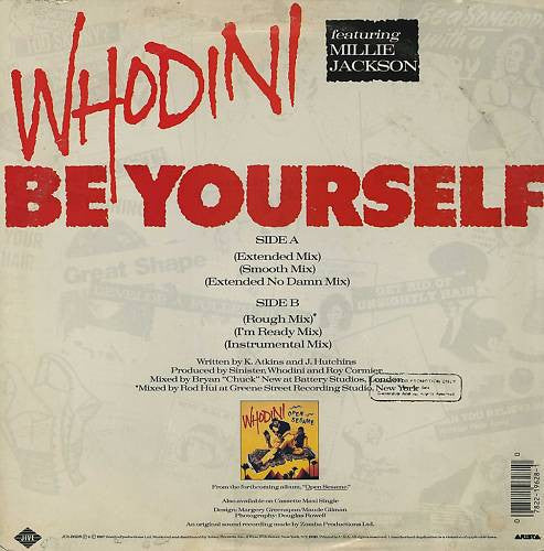 Whodini : Be Yourself (12")