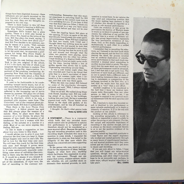 Bill Evans : Conversations With Myself (LP, Album, Mono)
