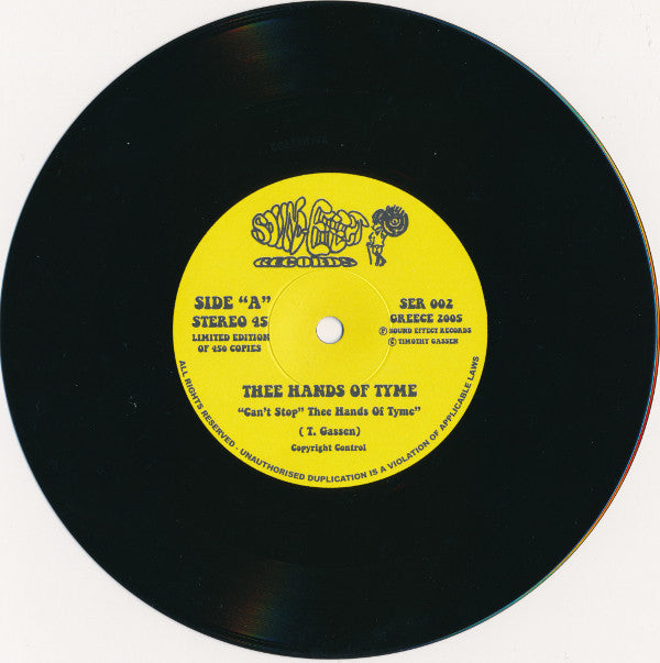 The Marshmallow Overcoat / Thee Hands Of Tyme : Fly Away / (Can’t Stop) Thee Hands Of Tyme (7", Ltd)