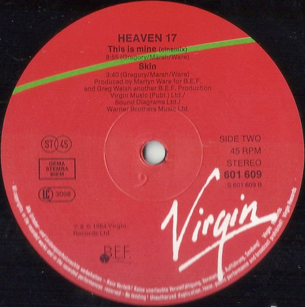 Heaven 17 : This Is Mine (Extended Version) (12")