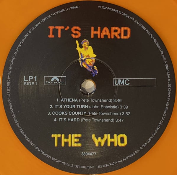 The Who : It's Hard (LP, Ora + LP, Yel + Album, RSD, Ltd, RE, RM, 40t)