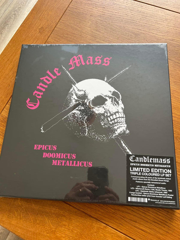 Candlemass : Epicus Doomicus Metallicus (LP, Album, RE, Gre + LP, Whi + LP + Box, Comp, Ltd)