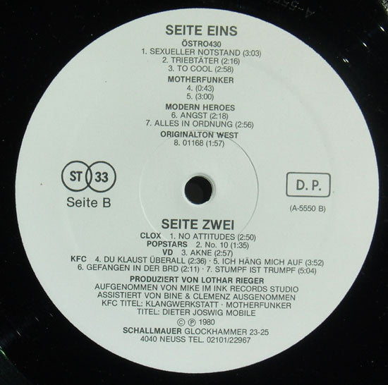 Various : Schallmauer Sampler (LP, Comp, RP)