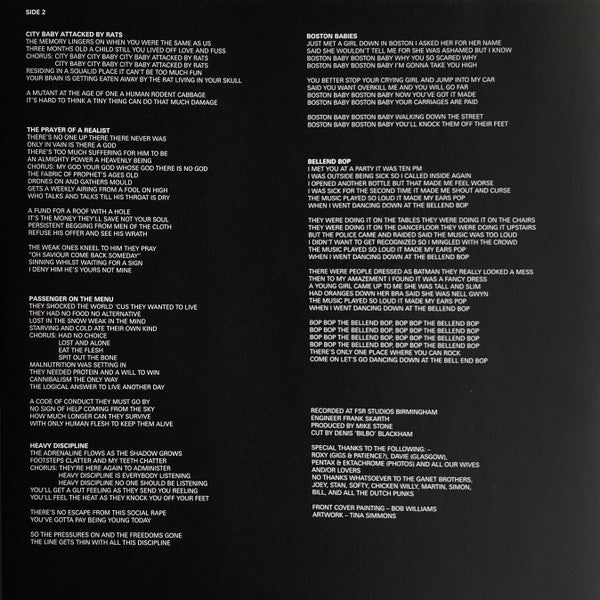 G.B.H. : City Baby Attacked By Rats (LP, Album, RSD, Ltd, RE, Lim)