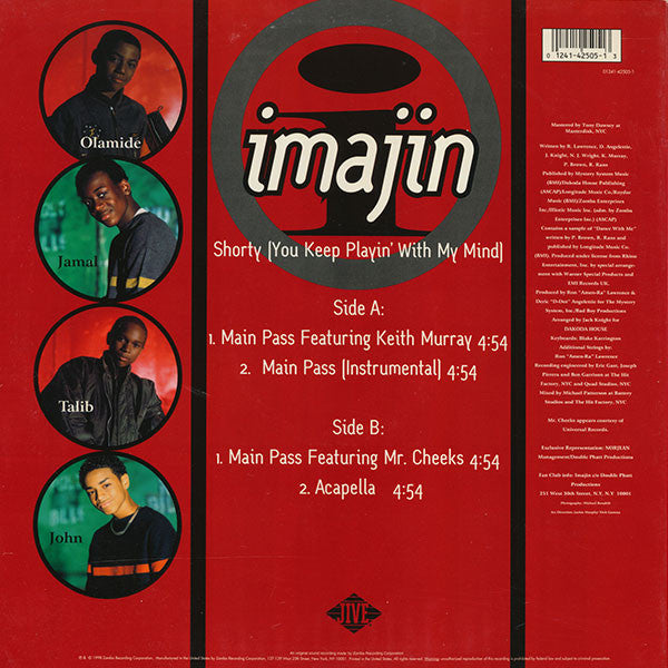 Imajin Featuring Keith Murray : Shorty (You Keep Playin' With My Mind) (12")