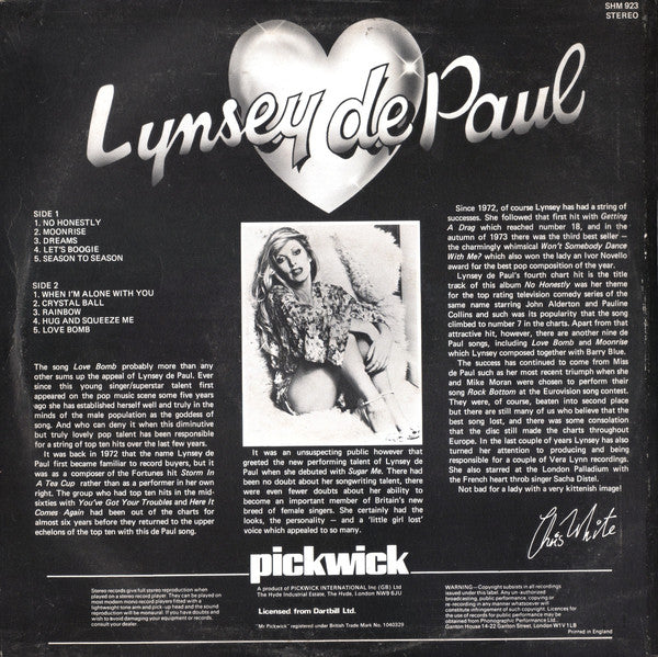 Lynsey De Paul : No Honestly (LP, Comp)