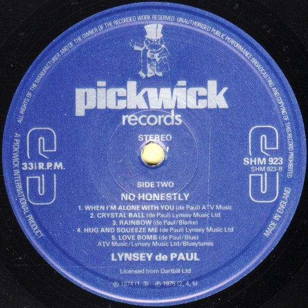 Lynsey De Paul : No Honestly (LP, Comp)