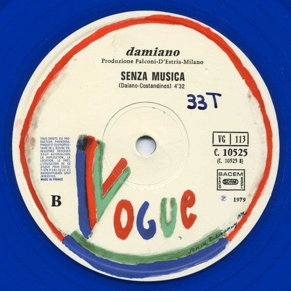 PierFrancesco Damiano : Se Un Amore Non Ce Piu (12", Single, Blu)