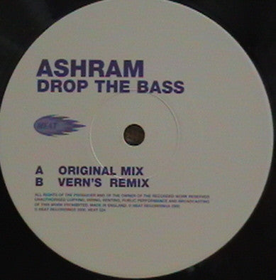 Ashram : Drop The Bass (12")