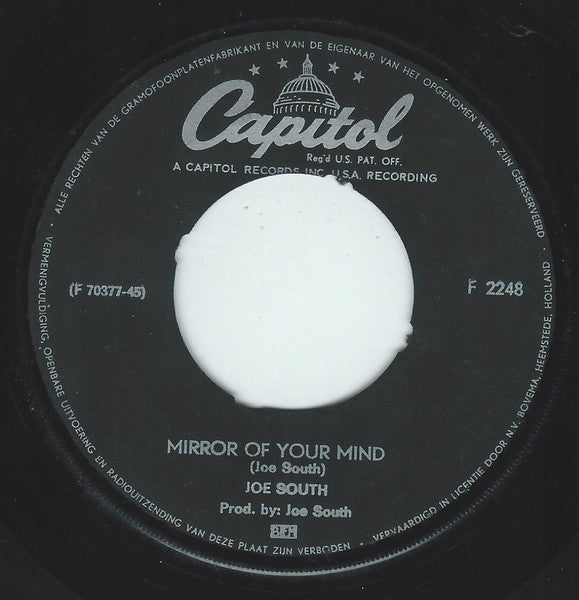 Joe South : Games People Play / Mirror Of Your Mind (7", Single)