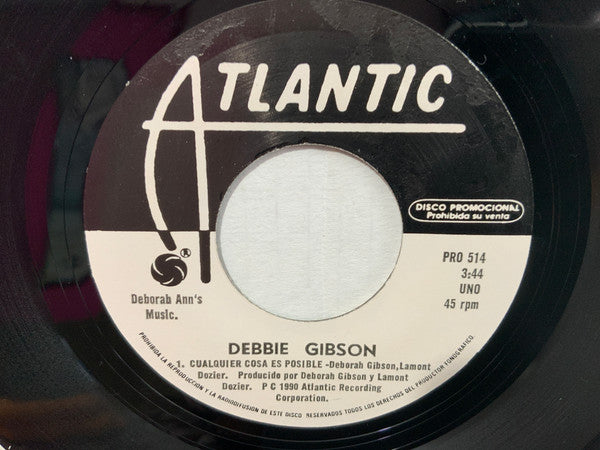 Debbie Gibson : Cualquier Cosa Es Posible (7", Single, Promo)