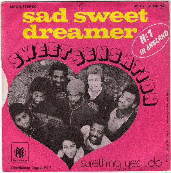 Sweet Sensation (2) : Sad Sweet Dreamer  (7", Single)
