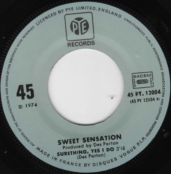 Sweet Sensation (2) : Sad Sweet Dreamer  (7", Single)