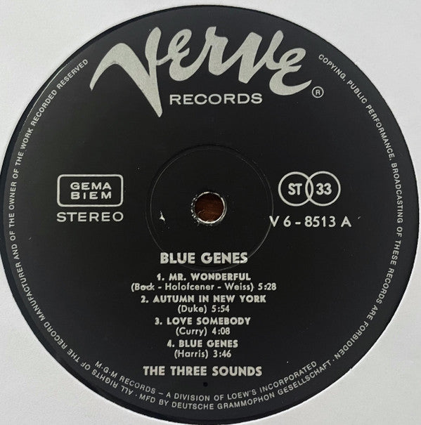 The Three Sounds : Blue Genes (LP, Album)