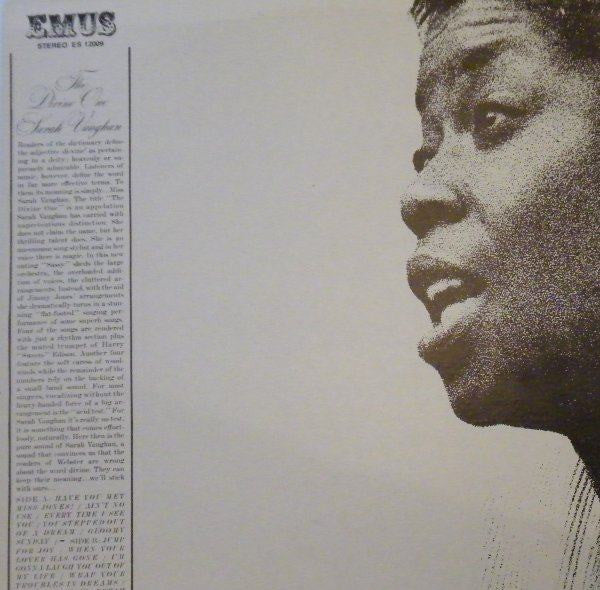 Sarah Vaughan : The Divine One (LP, Album, RE)
