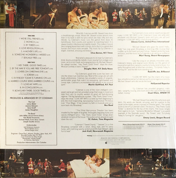 Cy Coleman, Michael Stewart (7) : I Love My Wife (LP, Album)