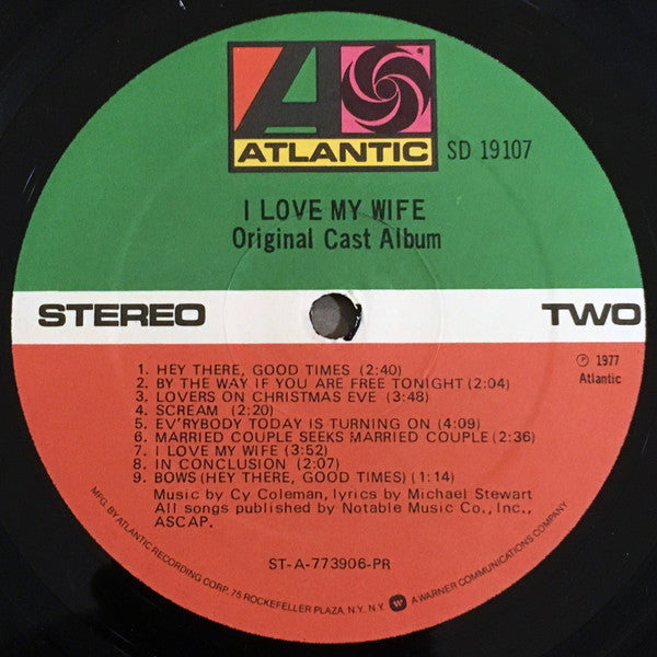 Cy Coleman, Michael Stewart (7) : I Love My Wife (LP, Album)