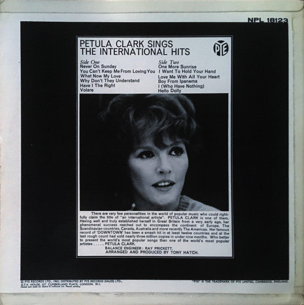 Petula Clark : Petula Clark Sings The International Hits (LP, Album)
