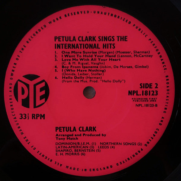 Petula Clark : Petula Clark Sings The International Hits (LP, Album)
