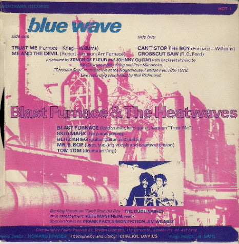 Blast Furnace & The Heatwaves : Blue Wave (7")