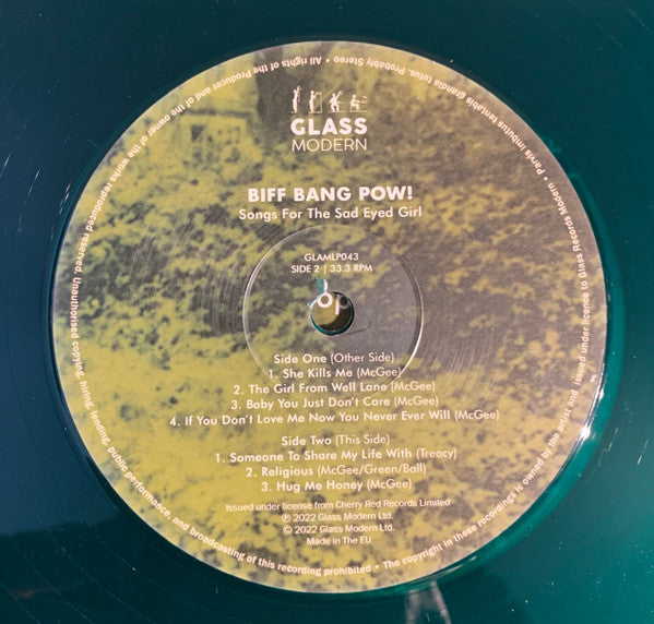 Biff Bang Pow! : Songs For The Sad Eyed Girl (LP, RE, RM, Tra)