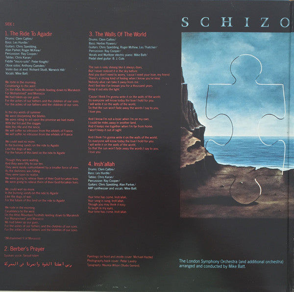 Mike Batt With The London Symphony Orchestra* : Schizophonia (LP, Album, RP, Bla)
