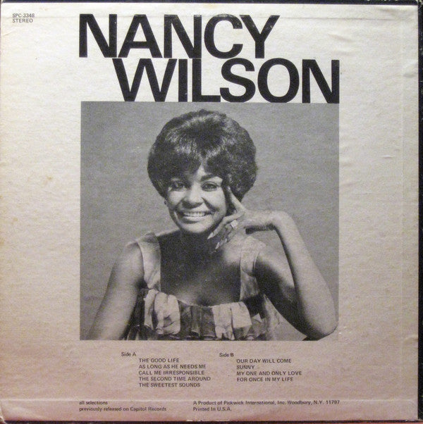 Nancy Wilson : The Good Life (LP, Album, Comp, RE)