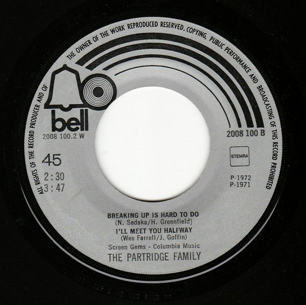 The Partridge Family : I Think I Love You (7", Maxi)