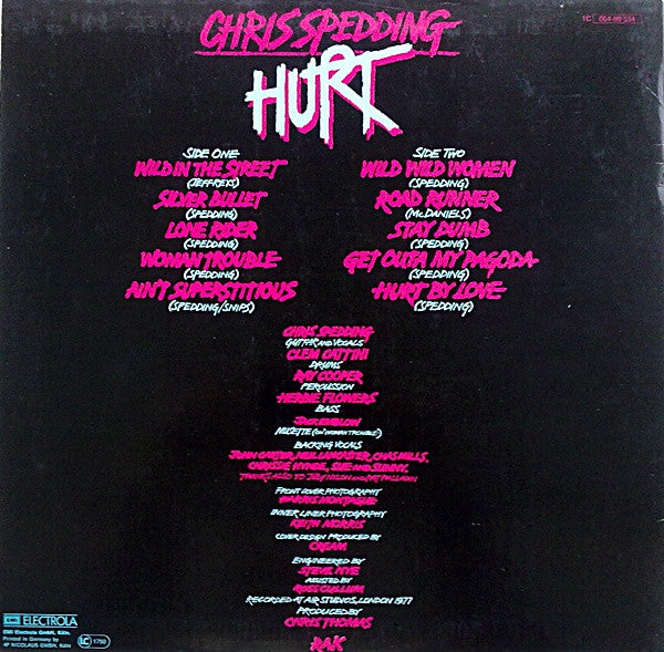 Chris Spedding : Hurt (LP, Album)
