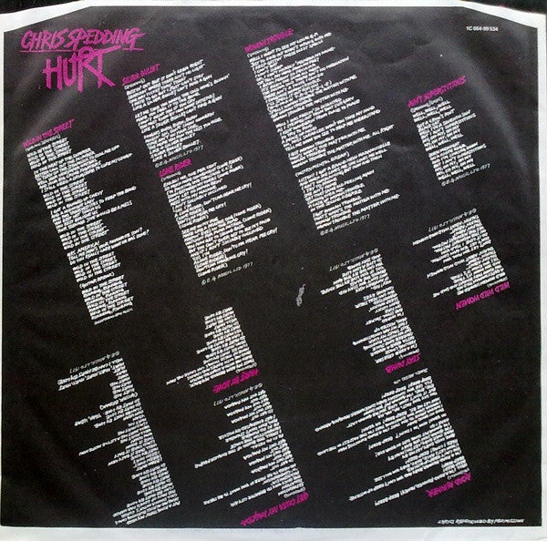 Chris Spedding : Hurt (LP, Album)