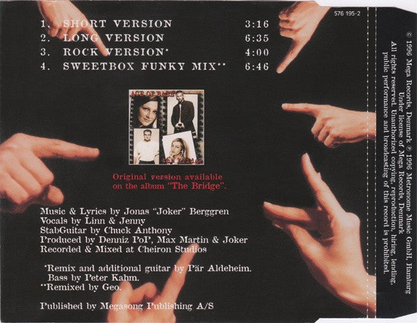 Ace Of Base : Never Gonna Say I'm Sorry (CD, Maxi)